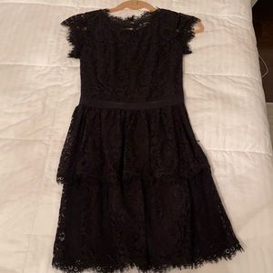 Joie black lace dress- xs